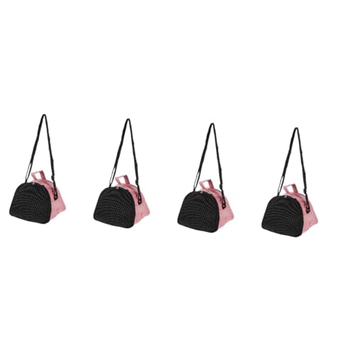 BESPORTBLE 4 Stück Hamster Aus Tasche Frettchen-Tragetasche Hamster Ausgehender Reiserucksack Hamsterkäfig Hamstertragetasche Hamster Ausgehende Reisehandtaschen Papagei Rosa Oxford-Stoff von BESPORTBLE