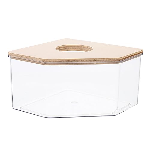 BESPORTBLE 4 Stück Hamster-Sandkasten Hamsterfutter Kleintier-Sandbad Hamster-Sand-Hamster-Badezimmer Eisbad Hamster klo Hamster sandbad kleine Chinchilla-Badewanne Sandbad für Hamster Acryl von BESPORTBLE