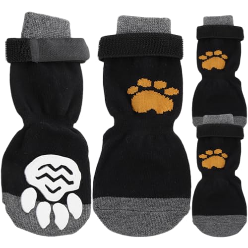 BESPORTBLE 4 Stück Haustier Hund Socken Paws pfotenschutz hundepflege hundekleidung Dog Shoes hundepfoten kompakte Baumwollsocken Hund für kleine Hunde Socken für Hund Hundesocke Baumwolle von BESPORTBLE