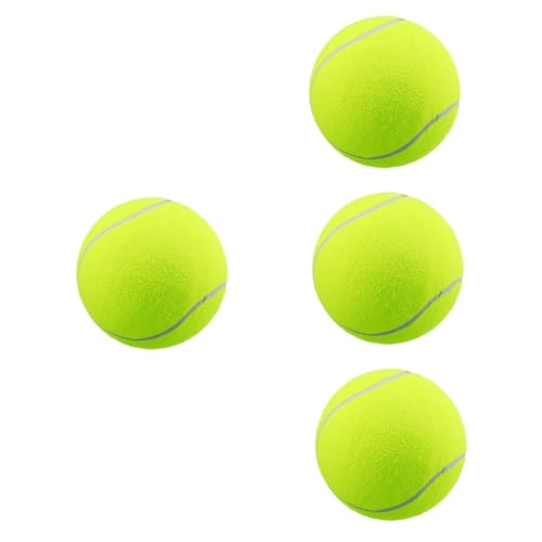 BESPORTBLE 4 Stück Haustier Tennisball Große Tennisbälle Haustier Kauspielzeug Aufblasbarer Riesen Tennisball Aufblasbare Bälle Für Haustier Lustiger Tennisball Tennisball von BESPORTBLE