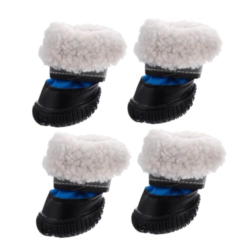 BESPORTBLE 4 Stück Hundeschuhe Heimtierbedarf Stiefel Für Hunde Welpenschuhe Welpenstiefel Hundestiefel Pfotenschutz Welpenstiefel Hundestiefel Haustierschuhe von BESPORTBLE