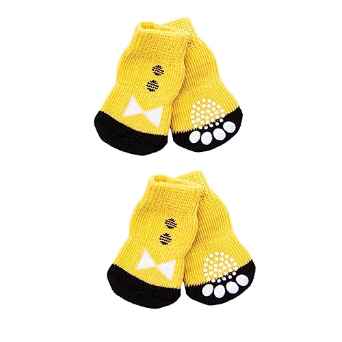 BESPORTBLE Süßes Hundesocken-Set – Haustiersocken mit Gepolsterter Sohle Bequeme Baumwollschuhe für Welpen von BESPORTBLE