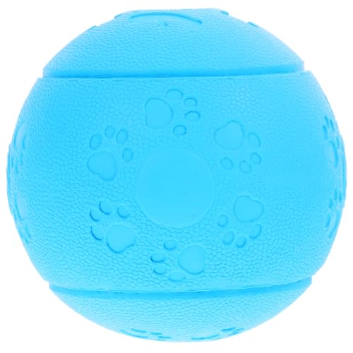 BESPORTBLE 4 Stück Kauspielzeug Für Hunde Großes Hundespielzeug Hundefutter-rätsel Interaktives Welpenspielzeug Kauspielzeug Für Kleine Welpen Trainingsbälle Für Hunde Liefern Gummi Sky-Blue von BESPORTBLE