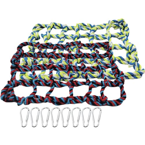 BESPORTBLE 4 Stück Kletternetz für Papageien vogelkäfig zubehör vogelzubehör für käfig Papageien-Hängemattennetz Hamster kaunetz Spielzeug Baumwollseilnetz für Vögel Vogelkäfigschaukel Weben von BESPORTBLE