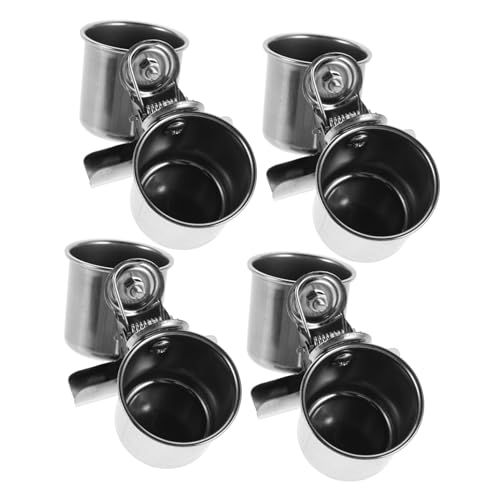 BESPORTBLE 4 Stück Teiliges Edelstahl Vogeltränken mit Sicherem Clip Rostfrei und Langlebig Vielseitige Futter und Wasserschalen für Papageien Wellensittiche und Kleine Vögel Einfache BESPORTBLE 4 Stück Teiliges Edelstahl Vogeltränken mit Sicherem Clip Rostfrei und Langlebig Vielseitige Futter und Wasserschalen für Papageien Wellensittiche und Kleine Vögel Einfache von BESPORTBLE