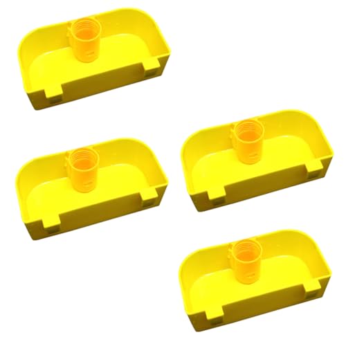 BESPORTBLE 4 Stück Wasserführer Zubehör Für Vogelkäfige Automatischer Papageientrinker Papagei Trinkflasche Papageien-wasserspender Solar-vogelhäuschen Vogel Tisch Haustier Plastik Yellow BESPORTBLE 4 Stück Wasserführer Zubehör Für Vogelkäfige Automatischer Papageientrinker Papagei Trinkflasche Papageien-wasserspender Solar-vogelhäuschen Vogel Tisch Haustier Plastik Yellow von BESPORTBLE
