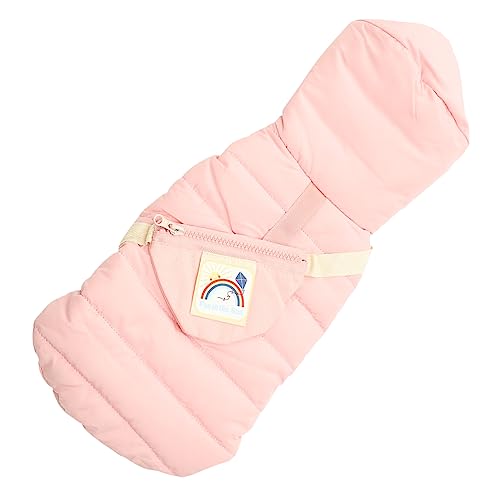 BESPORTBLE 4 Stück warme Haustierkleidung tragbarer Hund Outdoor-Hundekostüm kleine hundekleidung tierkostüme hundemantel Einteilige Welpenkleidung Outdoor-Kleidung für Hunde Quilten Rosa von BESPORTBLE