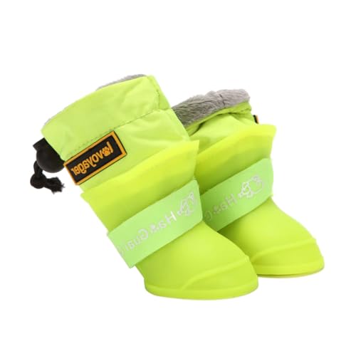 BESPORTBLE 4 Stück wasserdichte Haustier Regenstiefel Haustierstiefel wasserdichte Regenschuhe Hundestiefel Hundeschuhe wasserdichte Regenstiefel Haustierschuhe Hundeschuhe Hunde von BESPORTBLE