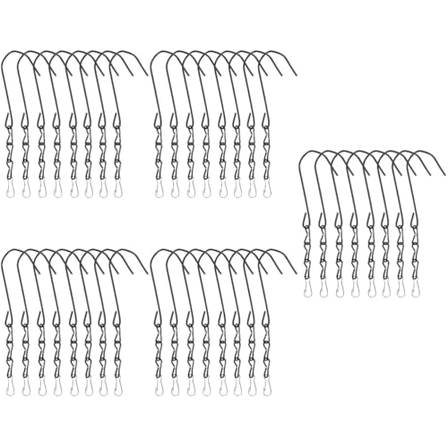 BESPORTBLE 40 STK Kettenhaken aus Metall Aufhängehaken für Blumentöpfe Aufhänger für Vogelhäuschen aufhängung für blumenampel Gestell für hängekorb Wohnkultur Heimdeko Vogelkäfig-Hängeketten von BESPORTBLE