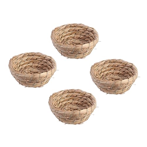 BESPORTBLE 4Stücke Stroh Vögel Nest Handgewebtes Vogelschlafnest für Garten und Zuhause Brüten für Kleine Vögel und Wildvögel BESPORTBLE 4Stücke Stroh Vögel Nest Handgewebtes Vogelschlafnest für Garten und Zuhause Brüten für Kleine Vögel und Wildvögel von BESPORTBLE