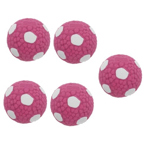 BESPORTBLE 5 Stück Hundespielzeugball Outdoor Spielset Hundebälle Welpen Kauspielzeug Hund Apportierball Kleiner Hundeball Hundespielzeug Hunde Kauspielzeug Bälle Für Hunde von BESPORTBLE