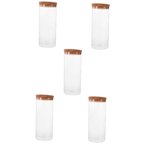 BESPORTBLE 5 Stück Moos-mikrolandschaftsglasflasche Hydroponisches Terrarium Wasser Pflanzen Ökologische Flasche Dekorativer Mikro-landschaftsbehälter Blumentopf Ausbreitung Vase Saftig Kork von BESPORTBLE