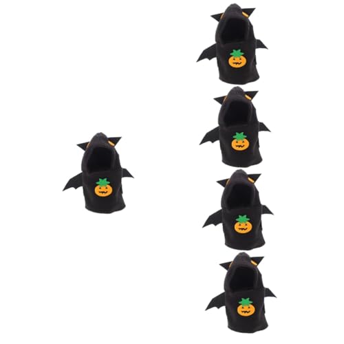 BESPORTBLE 5 Teiliges Halloween Vogel Kostü Böser Vogel Fluganzug Halloween Vogel Ornament Papagei Cosplay Kleidung Fledermaus Design Papageien Kleidung Haustier Kostü von BESPORTBLE