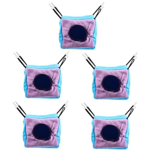 BESPORTBLE 5St Eichhörnchen-Nest aus Baumwolle Hamster hängematte hamsterbett Hamster warmes Meerschweinchenbett aufhängen Hasenspielzeug Spielzeuge waschbares meerschweinchenbett Winter von BESPORTBLE