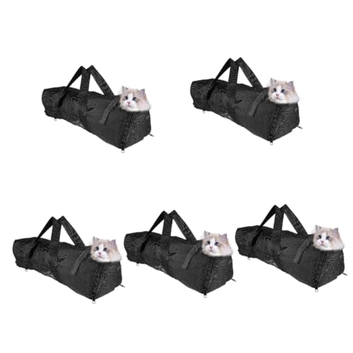 BESPORTBLE 5St Haustier-Katzentasche Katzentasche zum Nagelschneiden tragbare Katzentasche Katze Tragetasche Katzen transporttasche Katzen-Badetasche, Katzen-Waschtasche Katzenpflegetasche von BESPORTBLE