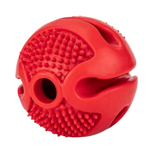 BESPORTBLE 5St Haustier undichter Ball Hund kaut Interaktives Hundespielzeug Futterball für Hunde Hundefutter Interactive Dog Toys knete Spielzeug hundezug Spielzeug Schnüffelball Gummi rot von BESPORTBLE