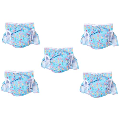 BESPORTBLE 5St Haustierwindel für den Innenbereich Hunde Unterhose hundewindel Dog Diapers Hündchen Hygienewindel für Hunde dekorative Welpenwindel Haustier Wiederverwendbare Windel Polyester von BESPORTBLE