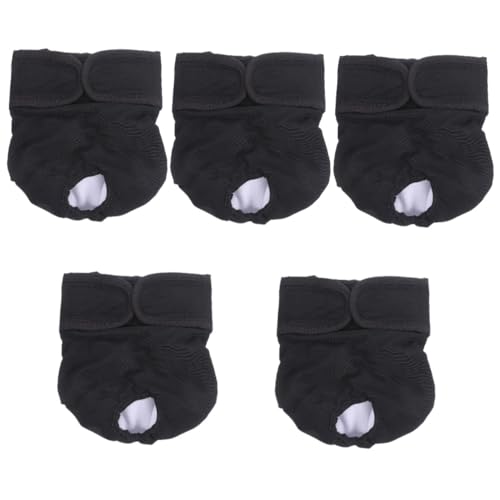 BESPORTBLE 5St Hündin physiologische Hose kleine Hundewindeln Hundewindel weiblich welpenwindelhose Hunde windel Dog Diapers Haustierwindel für den Innenbereich Hundehöschen Baumwolle Black von BESPORTBLE