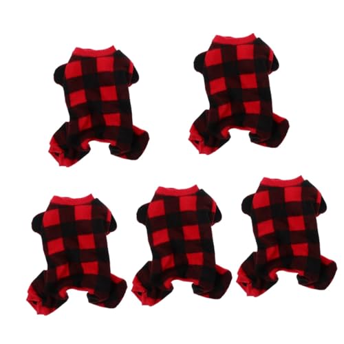 BESPORTBLE 5St Hundepullover Mantel für Hunde klein Puppy hundeweste Mittelgroße Hundejacke Hundewinterbekleidung Pups thermische Welpenweste Hundekostü für den Winter Welpenkleidung Vlies von BESPORTBLE