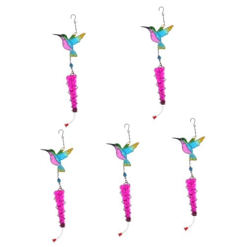 BESPORTBLE 5St Vogelhäuschen im Freien Erdnussfutter für Vögel Vogelhäuschen für den Garten Fenster vogelfutterhaus Metall-Vogelfutterstation Vogelfütterer Kolibri-Futterspender für Fenster von BESPORTBLE
