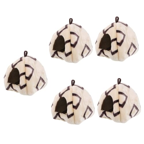 BESPORTBLE 5st Hamsternest Hängematten Chinchilla-Accessoire Chinchilla-versorgung Hamsterhaus Zarte Hamsterhütte Kleines Hamsterversteck Dekorative Hamsterhütte Kleine Hamsterhütte Baumwolle von BESPORTBLE