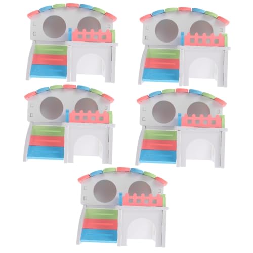 BESPORTBLE 5st Hamsternest Outdoor-kletterspielzeug Hamster-Spielzeug Kleines Tier Guinea Spielzeuge Meerschweinchen Versteck Hamsterbett Spielzeug Für Hasen Rennmaus-versteck PVC von BESPORTBLE