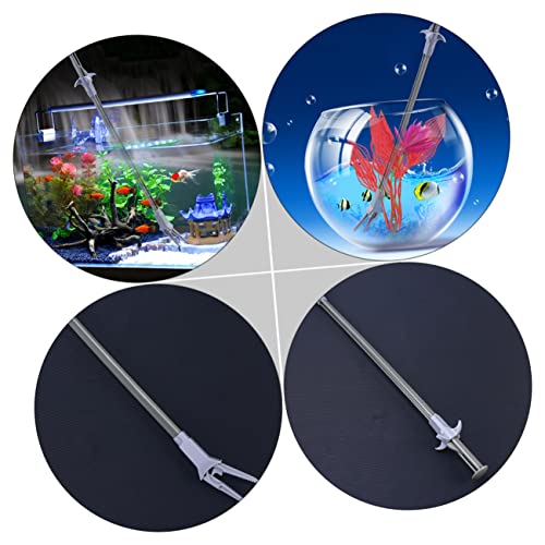 BESPORTBLE 6 STK Aquatische Pinzette Fütterungspinzette Zubehör Für Aquarien Futterzange Aquarium Reinigungspinzette Reinigungsutensilien Für Aquarien Wasserpflanzenzange Silver Plastik von BESPORTBLE