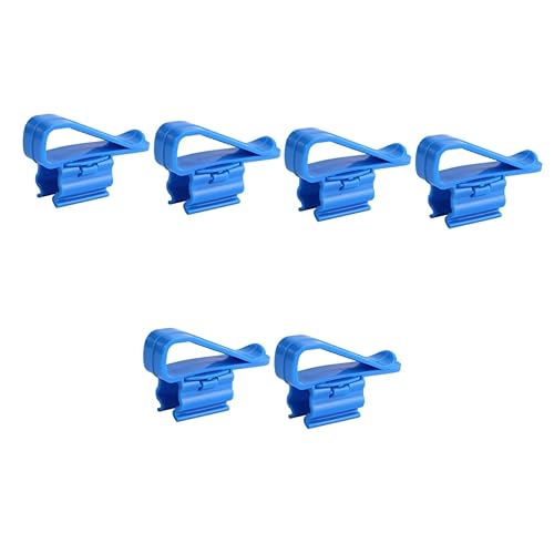 BESPORTBLE 6 STK Befestigungsklemme für Aquarienpumpe Schlauch Eimer-Clip Röhrenhalter für Aquarien Abfluss filtern Aquarieneimer Halter für Wassereimer Rohrschelle Clip für Wasserrohre Blue von BESPORTBLE