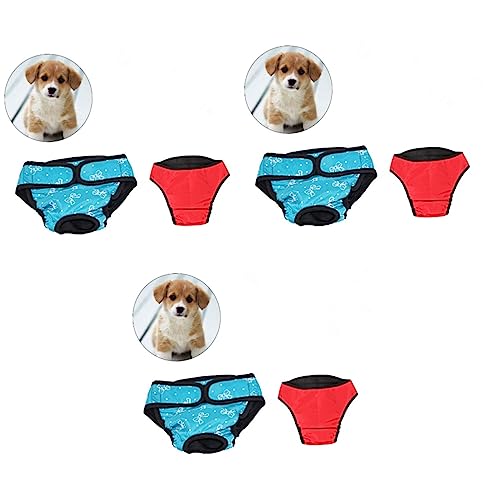 BESPORTBLE 6 STK Hundephysiologische Hosen Hunde Unterhose Hunde inkontinenzhose Dog Diapers hundewindel Hundehöschen Hunde windel Welpenwindeln Windeln für Hunde Haustierwindeln von BESPORTBLE