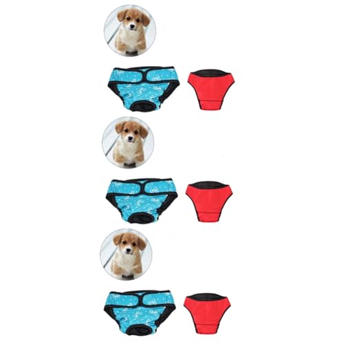 BESPORTBLE 6 STK Hundewindeln Hunde Unterhose Hunde inkontinenzhose Hundehöschen Hunde Physiologische Hose Hunde windel Dog Diapers Welpenwindeln Haustierwindeln Windeln für Hunde von BESPORTBLE