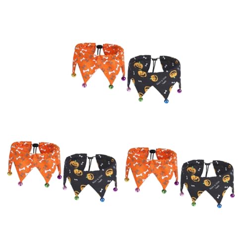 BESPORTBLE 6 STK Halloween Haustier verstellbares Halsband Halloween kostüme Halloween Kleidung Halloween-Hundehalsband Dehnbare Halskette Welpenhalsbänder Welpenhalsband Haustierzubehör von BESPORTBLE