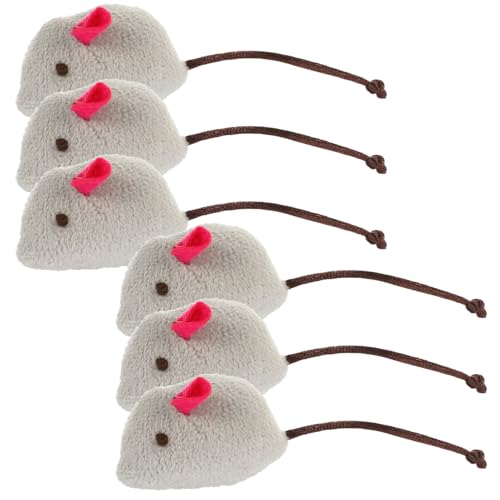 BESPORTBLE 6St Katzenzubehör Katze für Katzen Ratte Bausatz Katze interaktiv interaktives Stitch+Kuscheltier cat Toys Toy Set Katzen- - Katzen-Mäuse- Plüsch von BESPORTBLE