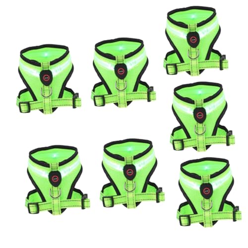 BESPORTBLE 7 Sets Hunde Leuchtweste Hunde LED Weste Katzen Hundeweste Hundeweste Kostüm Sommer Hundeweste Leuchtende Hundeweste Sommer Welpenweste Atmungsaktive Hundeweste USB von BESPORTBLE