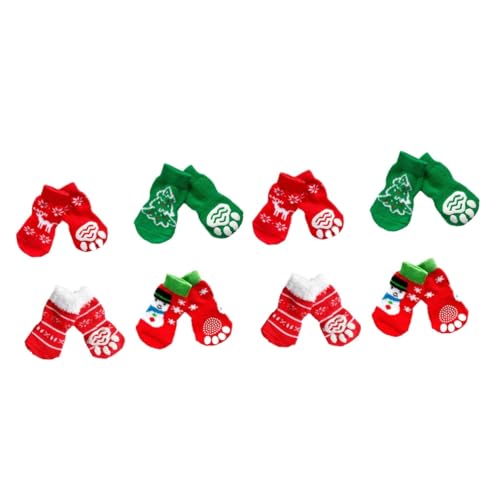 BESPORTBLE 8 Paar Haustier Baumwollsocken Hundesocken Weihnachtssocken Katzensocken Hundesocken von BESPORTBLE