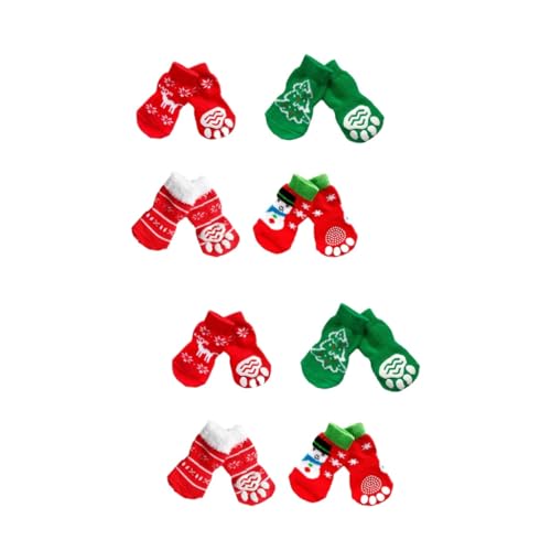 BESPORTBLE 8 Paar Katzensocken Für Weihnachten Haustiersocken Hundesocken Haustier Baumwollsocken Hundesocken von BESPORTBLE