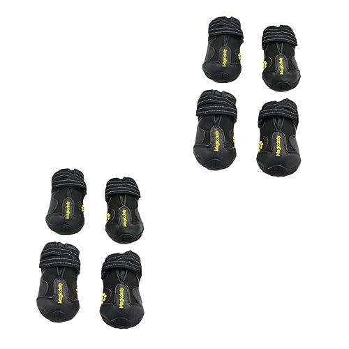 BESPORTBLE 8 STK Hund warme Stiefel Haustierschuhe für Welpen Schwimmschuhe für Hunde hundeschuhe pfotenschutz für Hunde Dog Shoes Stiefel für Haustierhunde Schneestiefel für Haustiere Black von BESPORTBLE