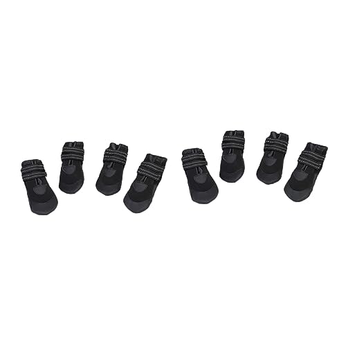 BESPORTBLE 8 STK Regenstiefel für Hunde wintersocken für Haustiere Hundefüße bedeckt hundeschuhe Strand Hunde-Regenstiefel Regenstiefel für Haustiere Gummi-Regenschuhe für Hunde Black von BESPORTBLE