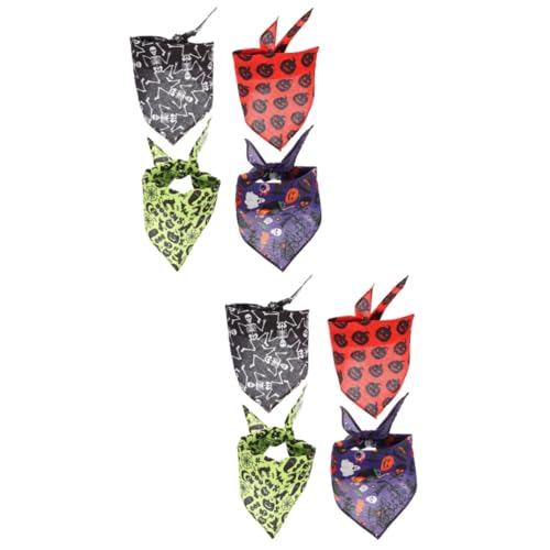 BESPORTBLE 8 STK Halloween-Dreiecksschal Hundehalstuch Halstuch für Hunde Halloween-Hundehalsband Dekoration für Haustierpartys Welpen-Bandana hundeschal dekor Party-Haustierbedarf Polyester von BESPORTBLE