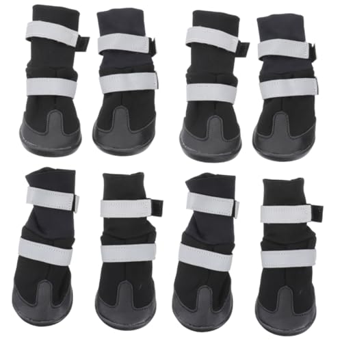 BESPORTBLE 8 Stück Haustier Hundestiefel Haustier Hunde Winterschuhe Warme Hundestiefel Hunde Schneestiefel Haustier Hundeschuhe von BESPORTBLE