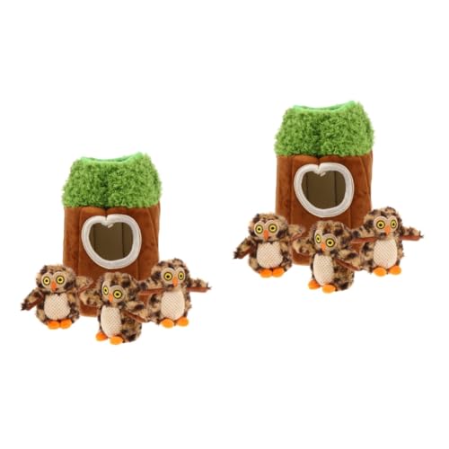 BESPORTBLE 2sets Plüsch Hundespielzeug Quietschendes Hundekauspielzeug Haustier Molarenzubehör Für Ihren Hundebegleiter 4pcs * 2 von BESPORTBLE