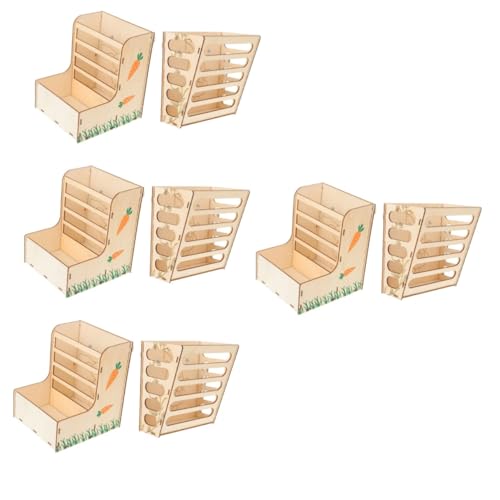 BESPORTBLE 8 Stück Kaninchen Grasständer Haushaltsregal Futterkrippe Grashalter Hasenfutterkäfig Für Meerschweinchen Kaninchennäpfe Käfige Kaninchenfutter Futterstation von BESPORTBLE