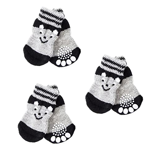 BESPORTBLE 9 Paare Hundeschuh Socken Pfotenschutz Für Hundesocken Outdoor-socken Fußschlaufe Für Haustiere Heimtierbedarf Warme Socken Outdoor-Hausschuhe Socken Für Stiefel Baumwolle von BESPORTBLE