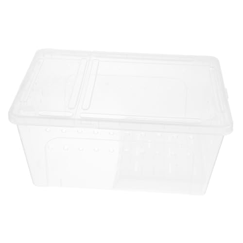 BESPORTBLE Amphibien-futterbox Zuchtbecken Für Schildkröten Reptil Gecko Critter Keeper Schildkrötenaquarium Zum Füttern Aquarium Terrarium Eidechsen-Terrarium Reptichip Plastik Transparent von BESPORTBLE