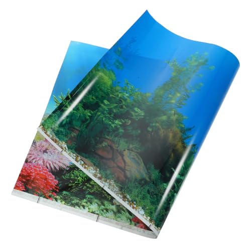 BESPORTBLE Aquarium-Hintergrund Dekoration Aquarium Stand Aquariumnetz Lieferungen Aquarium Licht Bausätze Aquarium Hintergrund Aufkleber Wasser Aquariumdekorationen Luft Deckel Anlage Vinyl von BESPORTBLE