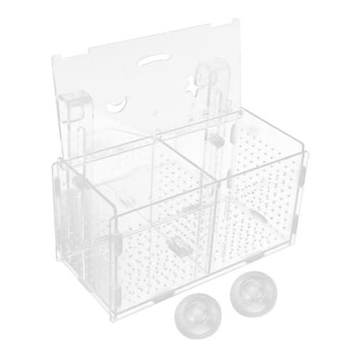 BESPORTBLE Aquarium Isolationsbox Aus Acryl Mit Saugnäpfen Und Haken Multifunktionale Für Futter Und Zubehör Ideal Für Den Einsatz Aquarien Und Aquaristikbedarf von BESPORTBLE