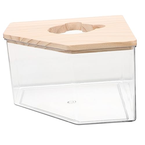 BESPORTBLE Badezimmer Für Hamster Wasser Deckel Automatisch Röhren Hamsterbad Container Ratte Hamster-Sand-badewanne Mülleimer Großer Hamsterkäfig Bausatz Chinchilla-Sand-badewanne Tank Acryl von BESPORTBLE