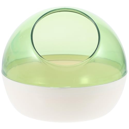 BESPORTBLE Badezimmerzubehör Für Hamster Hamsterbad Badezimmer Für Kleine Tiere Sandbadbehälter Für Hamster Rennmaus Badesand Hamsterzubehör Hamster-sandbad-Fall Light Green Plastik von BESPORTBLE