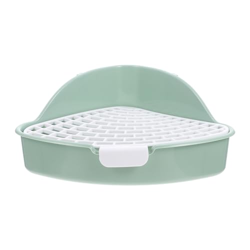 BESPORTBLE Box Kaninchen Toilette Hasenkäfig Zubehör Hasen Töpfchen Trainer Meerschweinchen Töpfchen Toilette Kaninchen Töpfchen Hasen Zubehör Kleine Haustier Ecktoilette Plastik von BESPORTBLE