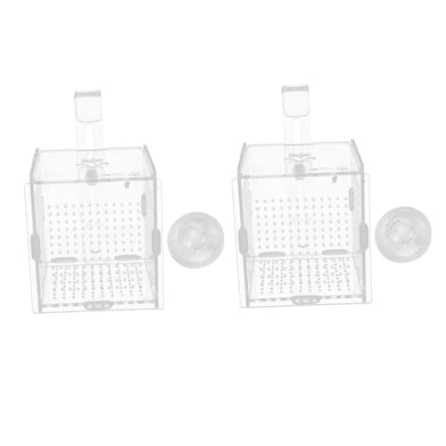 BESPORTBLE Box Mit 2 Sätzen Betta-Box Automatisch Filter Für Aquarien Haken Bausatz Aquarium Dekorationen Für Aquarien Tank Kühler Netz Aquarienfische Fischzuchtbecken Acryl Transparent von BESPORTBLE