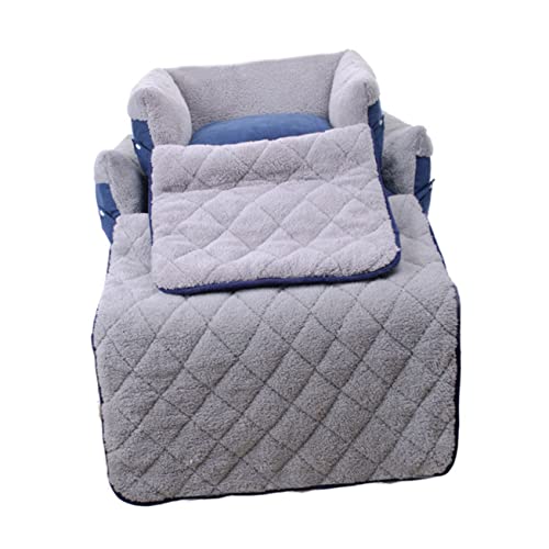 BESPORTBLE Clamshell-Schlafsofa für Hunde hundebetten haustierbett hundesnack Haustierschlafsofa dogbed Hundebett für Zwinger Haustier-Couch Quadratisches Schlafsofa für Hunde Hundehütte Blue von BESPORTBLE